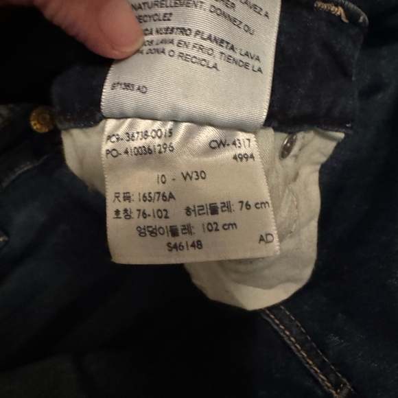 Signature Levi Strauss Gold Mid Rise  Slim Cuffed Jeans - Picture 2 of 6